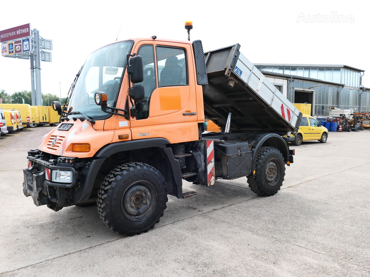 Wywrotka Mercedes Benz Unimog U 290 AHK KLIMA SFZ KOMMUNALHYDRAULIK Na