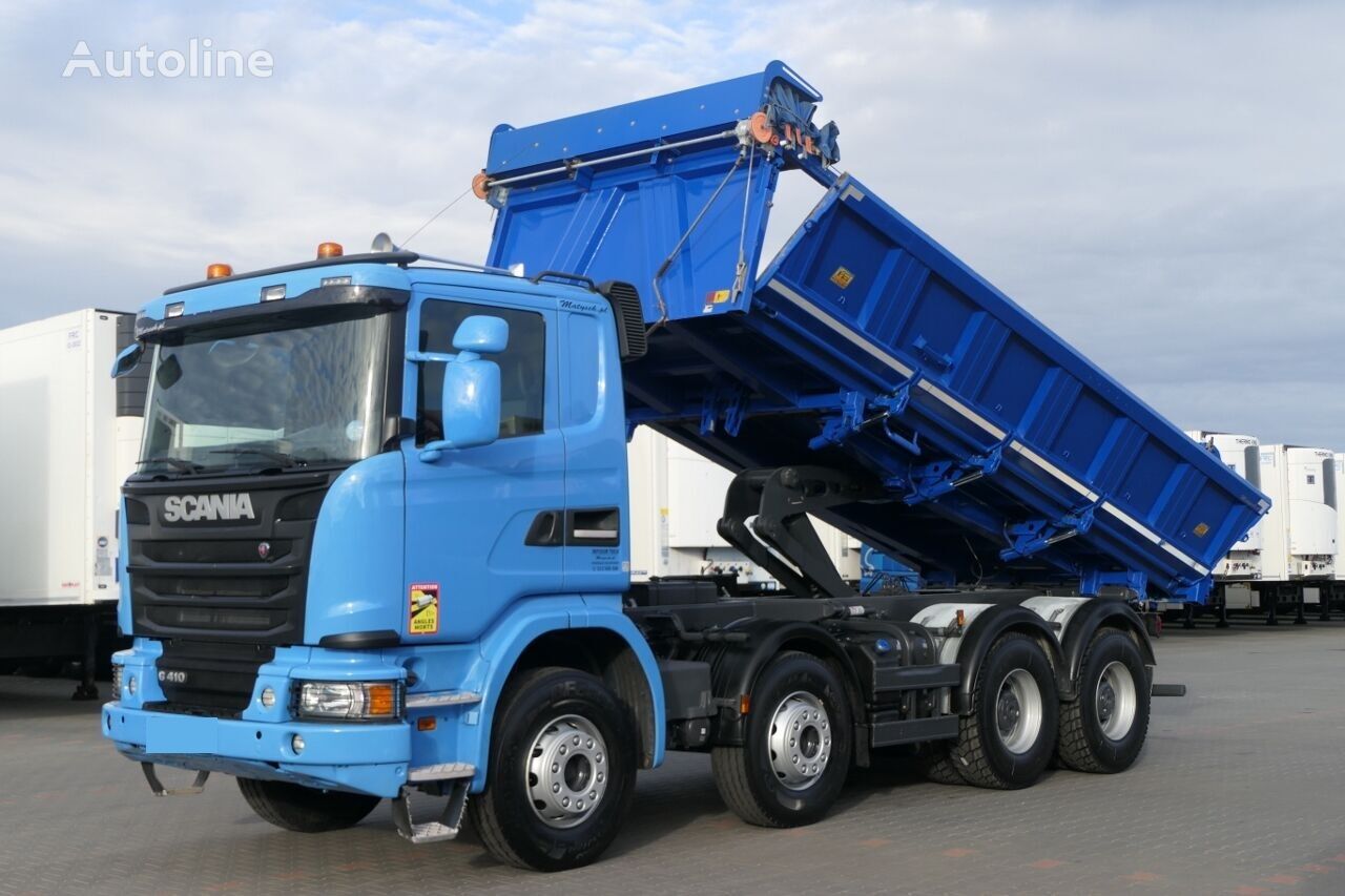 Wywrotka Scania G 410 2 way Meiller Bordmatic tipper 8x4 na sprzedaż