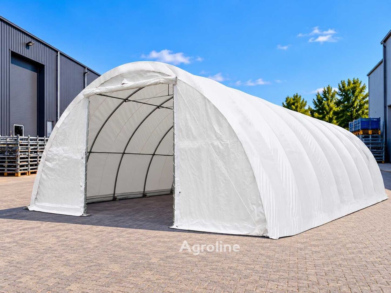 Tenda de armazenamento Rhino-Cross-Shelter 324015RP - 12x9,76x4,58 m - Agroline