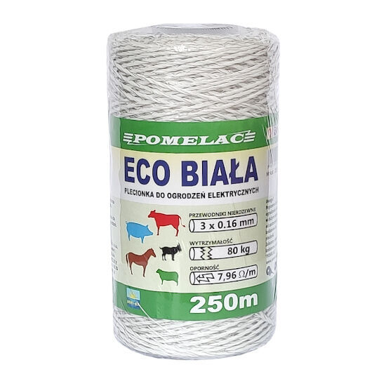 Trenza ecológica blanca – 250m