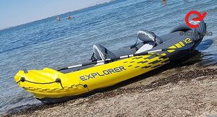 Lote de Kayak hinchable con 2 remos y bomba de aire (Nuevo) boat
