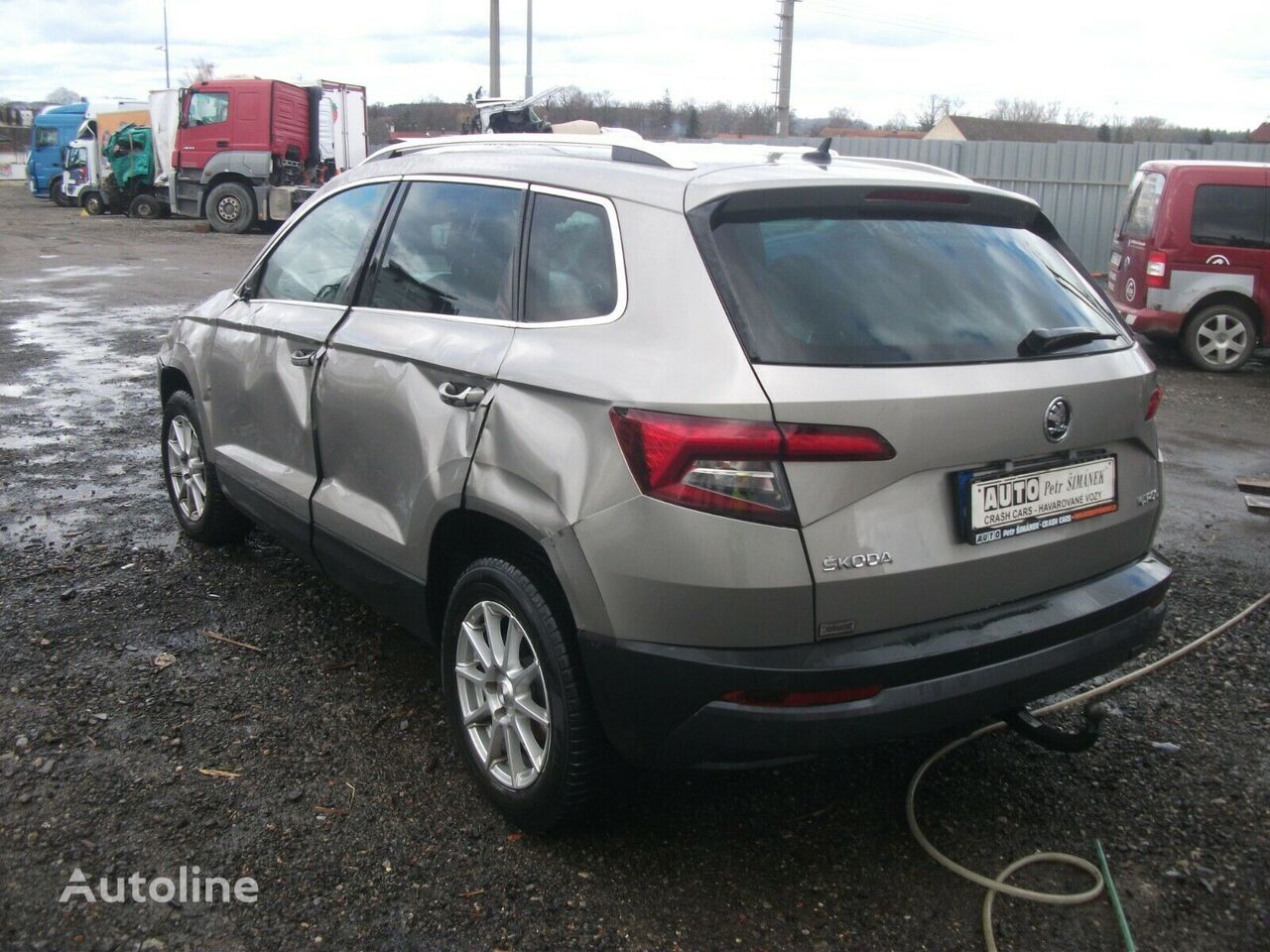 damaged Škoda Karoq 1.5 TSI ACT DSG Style crossover