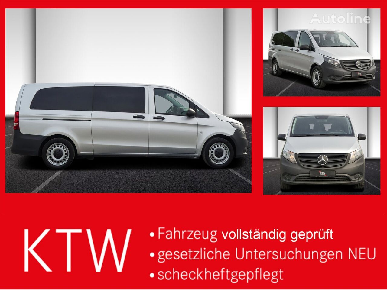 fourgonnette de tourisme Mercedes-Benz Vito 116TourerPro Kombi,Extralang,2Klima,Kamera