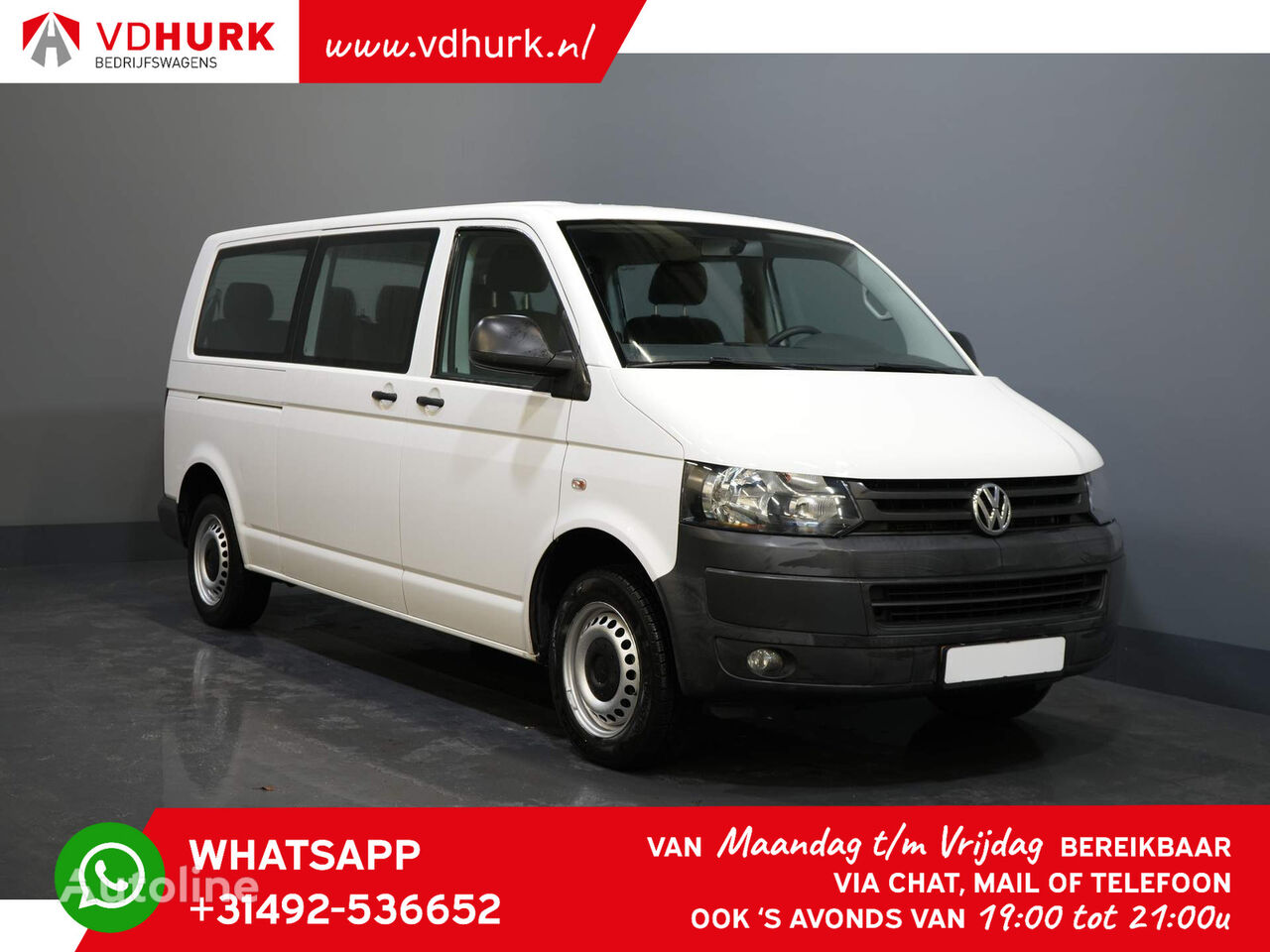 fourgonnette de tourisme Volkswagen Transporter Kombi 2.0 TDI 140 pk DSG Aut. L2 € 24.132,- Incl. BT