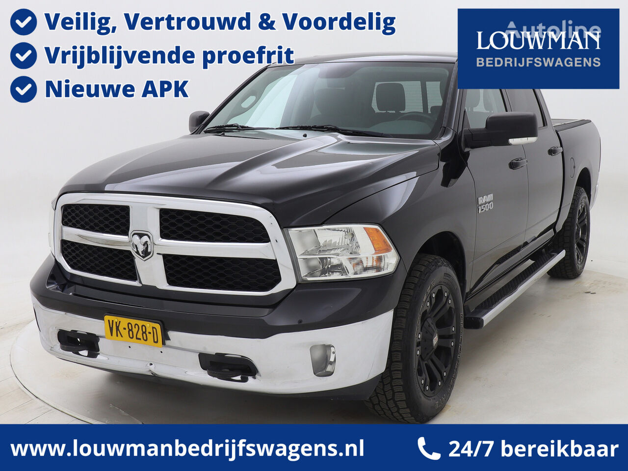 pikap Dodge Ram 1500 3.6 V6 Quad Cab 6'4 309PK Schuifdak Navigatie Cruise Co