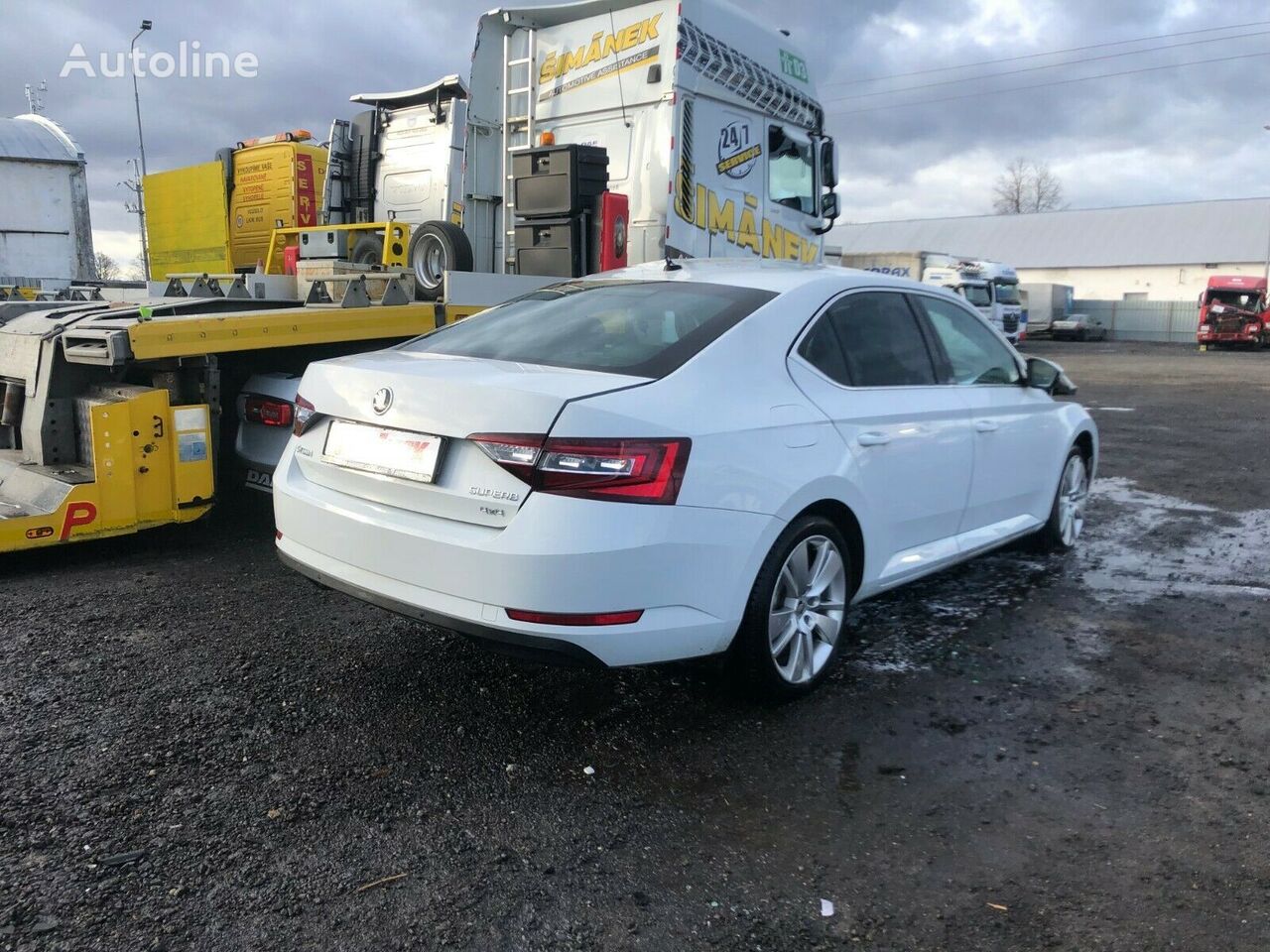 damaged Škoda Superb 2.0 TDI  140kW DSG 4x4 SportLine sedan