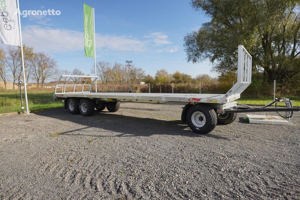 novi Three-axle flatbed trailer DPW 180 B prikolica za sijeno