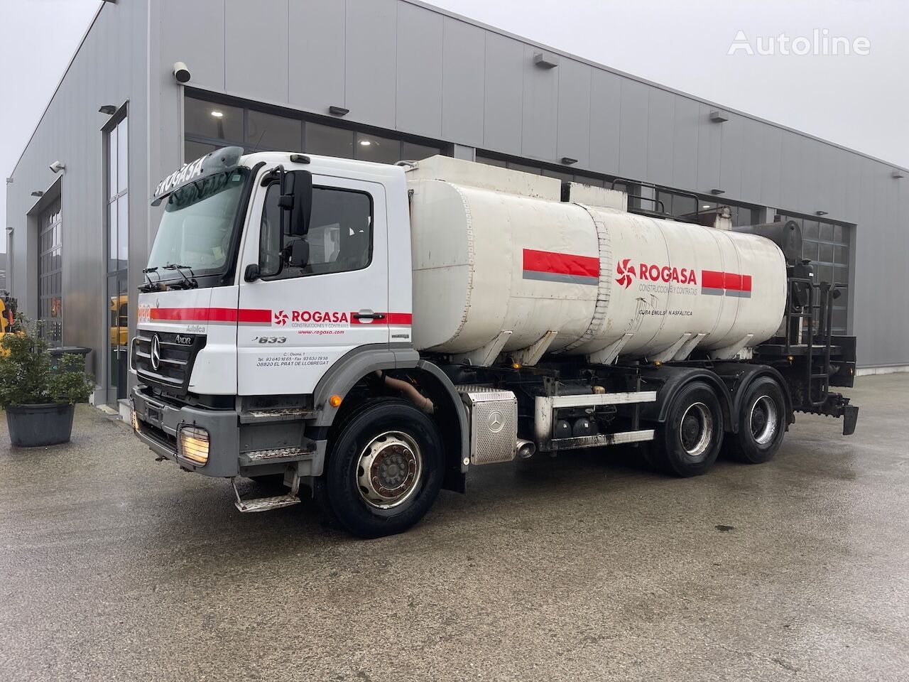 camion de bitume Mercedes-Benz Axor 2633 9000ltr Bitumen sprayer