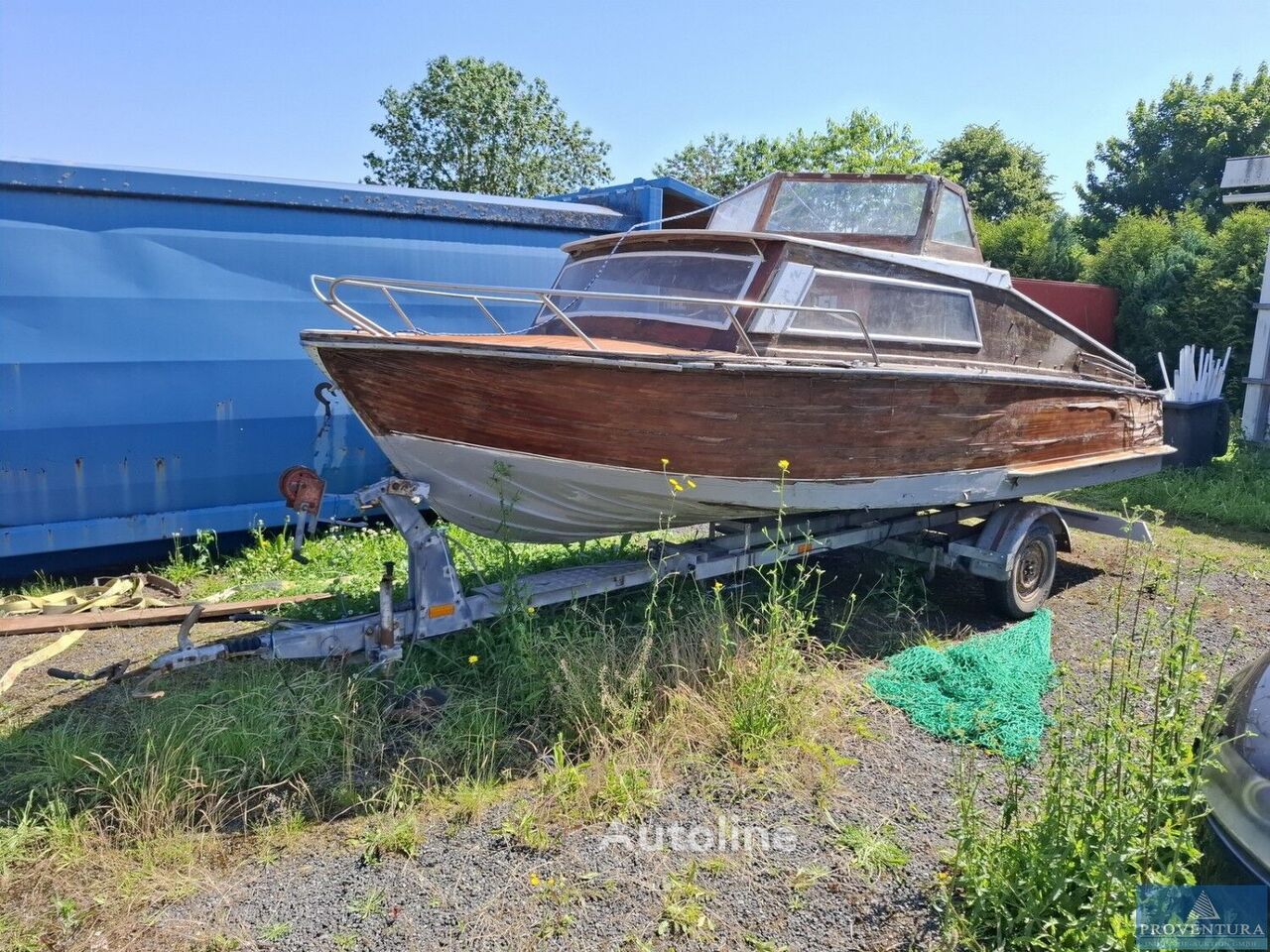Holz-Kajütboot VARIANT Nr. 33 Bj. 1981 5.90 x 2.18 m mit Trailer boat - Autoline