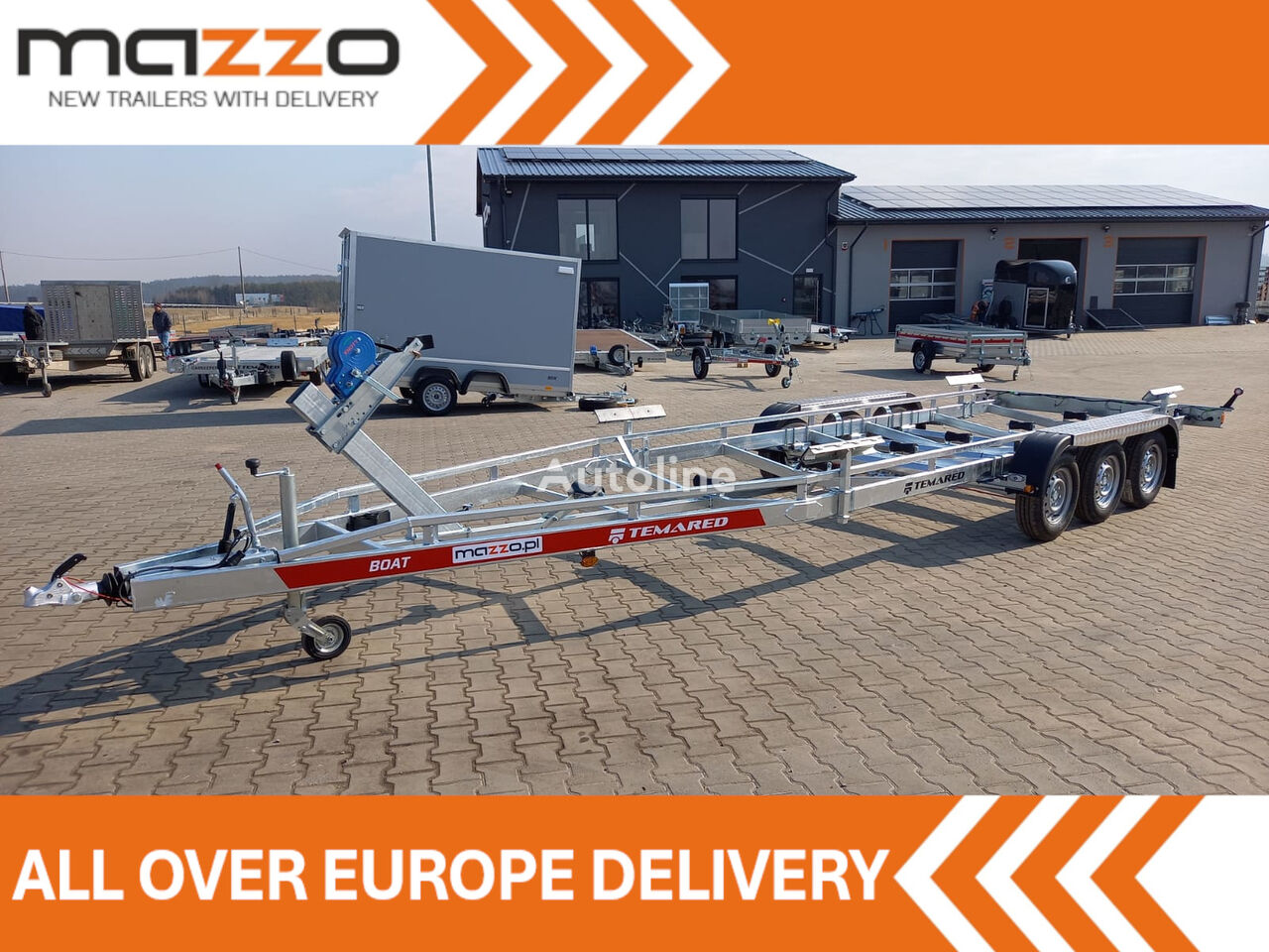 B35 Three axles boat trailer up to 8m  3500kg remolque para barcos nuevo