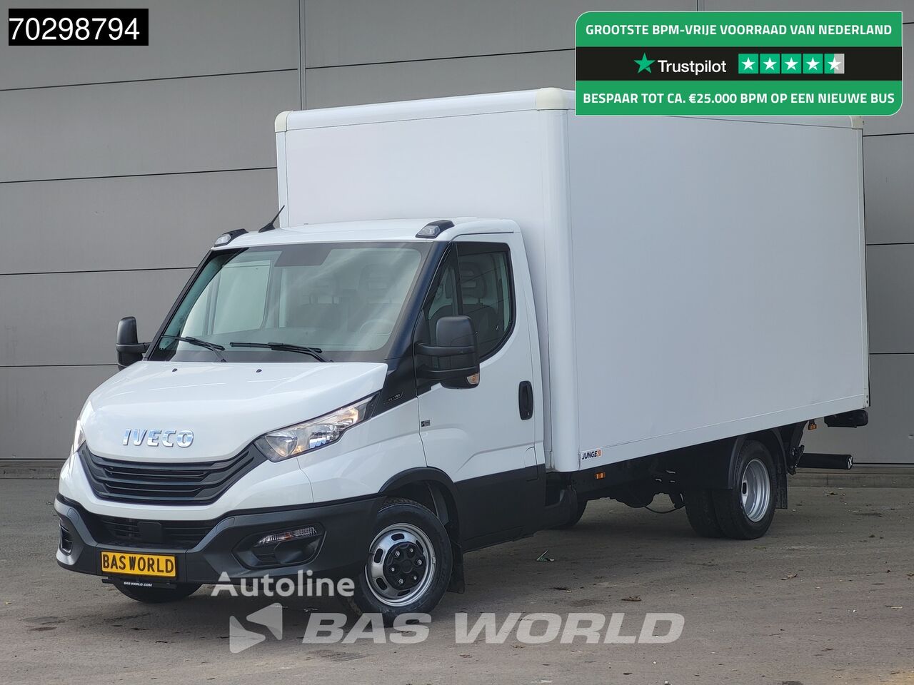 Автофургон < 3.5т IVECO Daily 35C16 Laadklep Dubbellucht Bakwagen 160PK Airco Euro6 Meub - Autoline