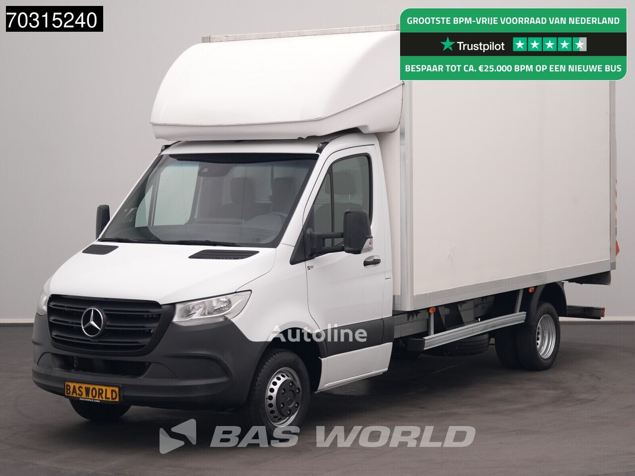 箱式卡车 < 3.5t Mercedes-Benz Sprinter 514 CDI Automaat Laadklep Zijdeur Dubbellucht Bakwagen - Autoline