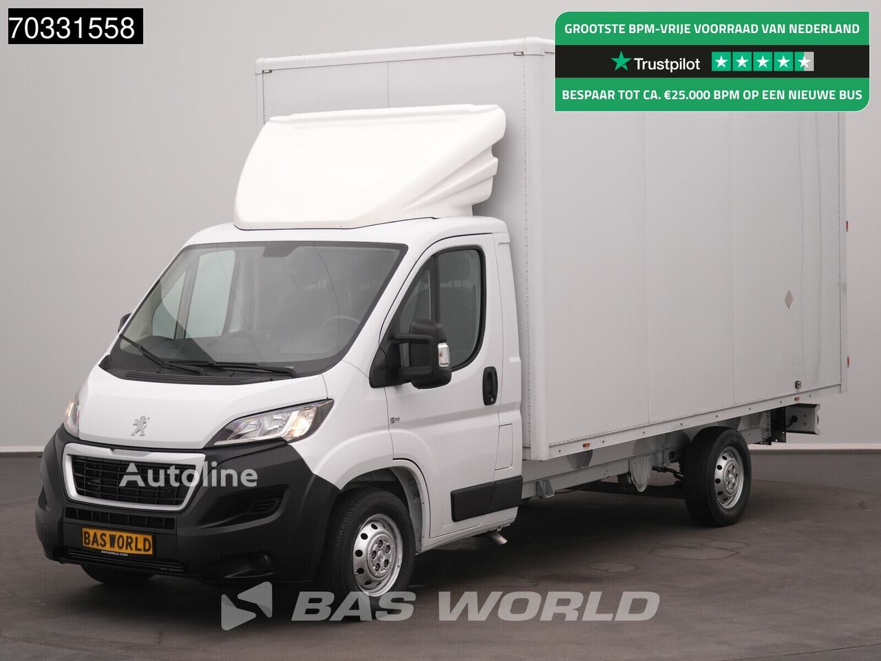 Автофургон < 3.5т Peugeot Boxer 140PK Bakwagen Achterdeuren Airco Cruise Koffer Meubelbak - Autoline