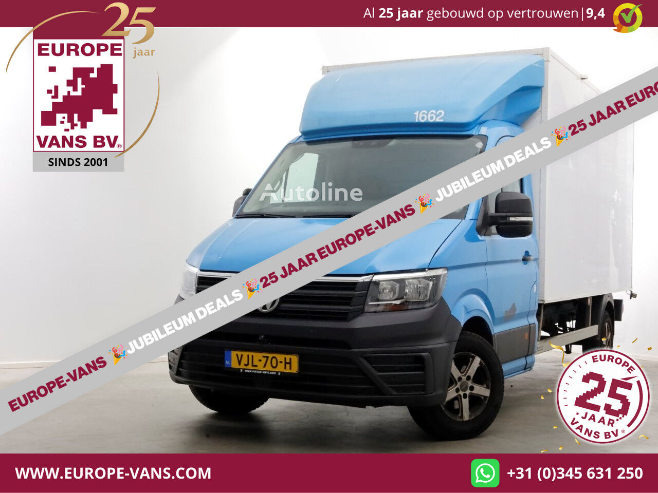 شاحنة مقفلة < 3.5طن Volkswagen Crafter 35 2.0 TDI E6 Bakwagen met achterdeuren 2-Persoons 02-20 - Autoline