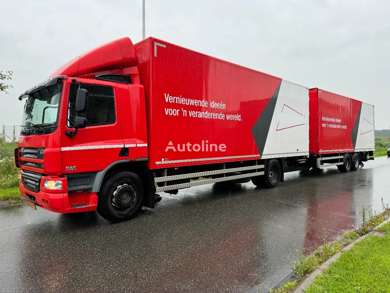 tovornjak zabojnik DAF CF 75.310 4X2 + LAG HANGER + TÜV TILL 01-2025