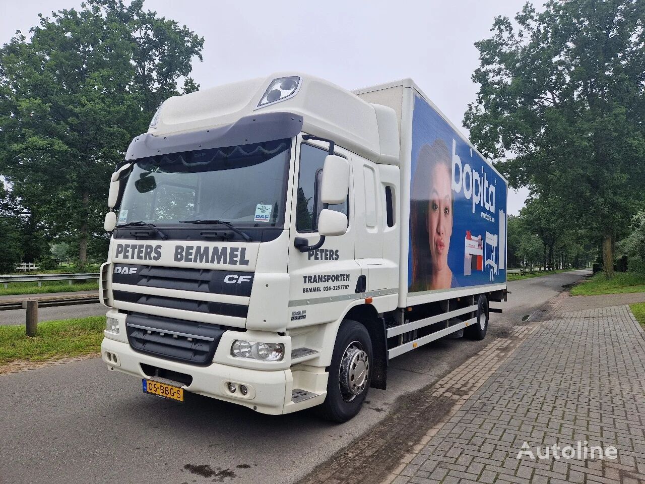 DAF CF 75.310 Bakwagen Slaapcabine パネルバントラック