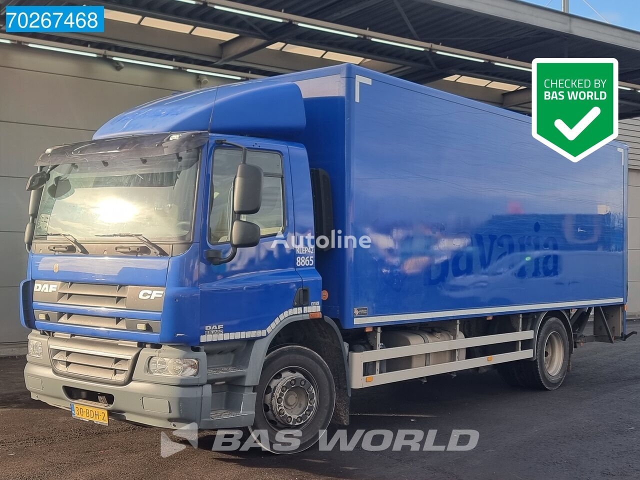 camion fourgon DAF CF65.220 4X2 NL-Truck Ladebordwand EEV