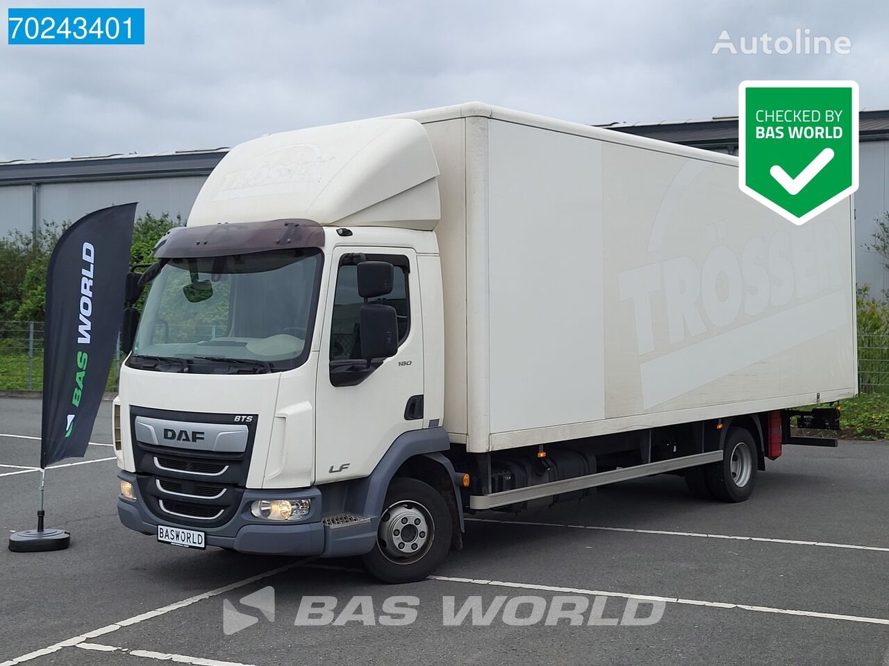 DAF LF 180 4X2 7.5 tons ACC Euro 6 kamyon panelvan