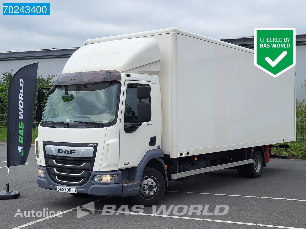 DAF LF 180 4X2 7.5tons ACC Euro 6 box truck