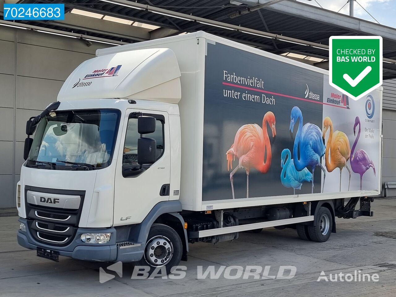 автофургон DAF LF 210 4X2 Ladebordwand DayCab Navi