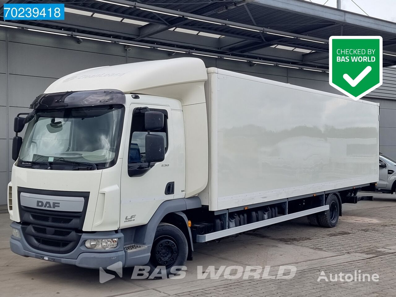 DAF LF 230 4X2 12tonner 2x Tanks Ladebordwand Euro 6 camión furgón