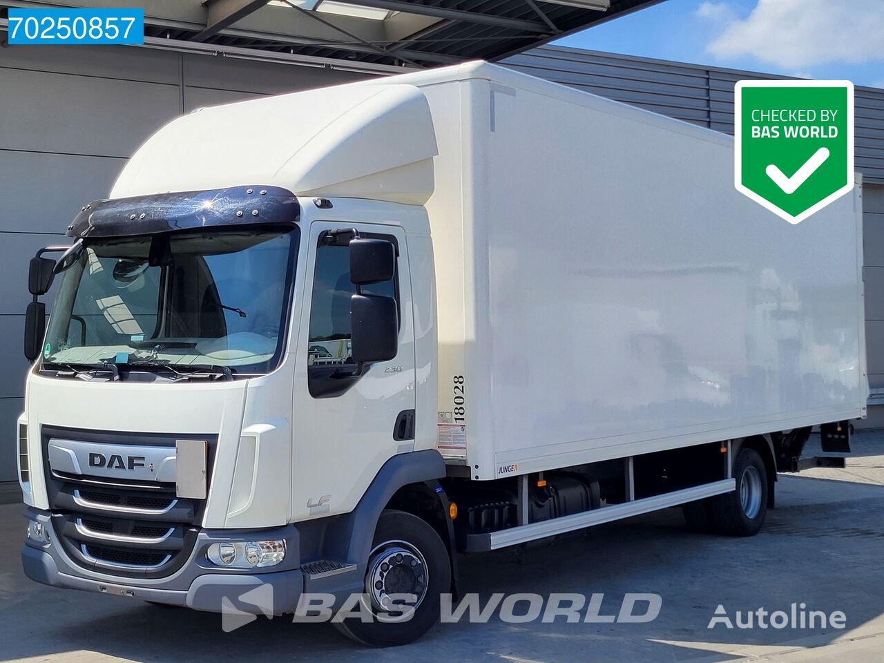 DAF LF 230 4X2 Ladebordwand ACC Junge aufbau Euro 6 camión furgón