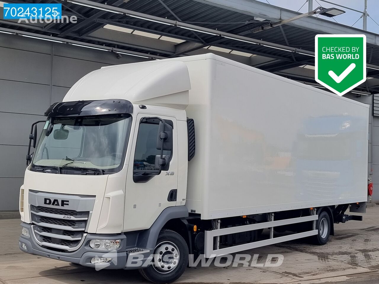 нови камион фургон DAF XB 230 4X2 NEW Model 12tons Ladebordwand ACC GSR Euro 6