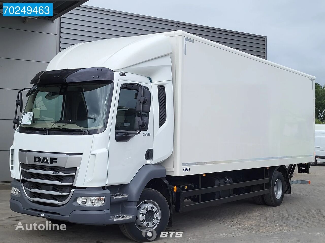 новый автофургон DAF XB 290 4X2 16T SAXAS 1500kg Ladebordwand ACC GSR EURO 6