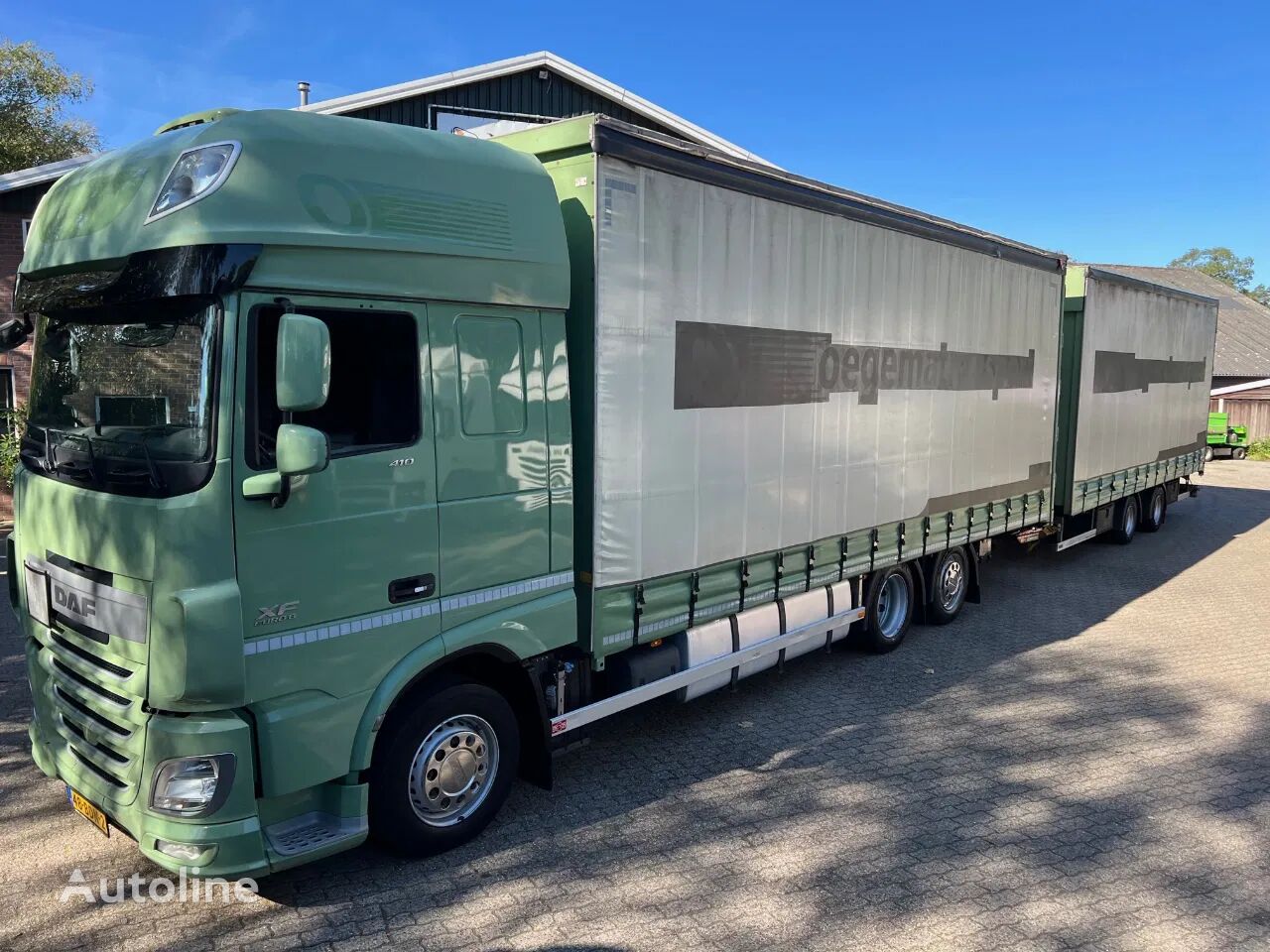 شاحنة مقفلة DAF XF 410 6X2 Jumbo Volume kombi Standairco EURO 6 8.1 + 7.5M