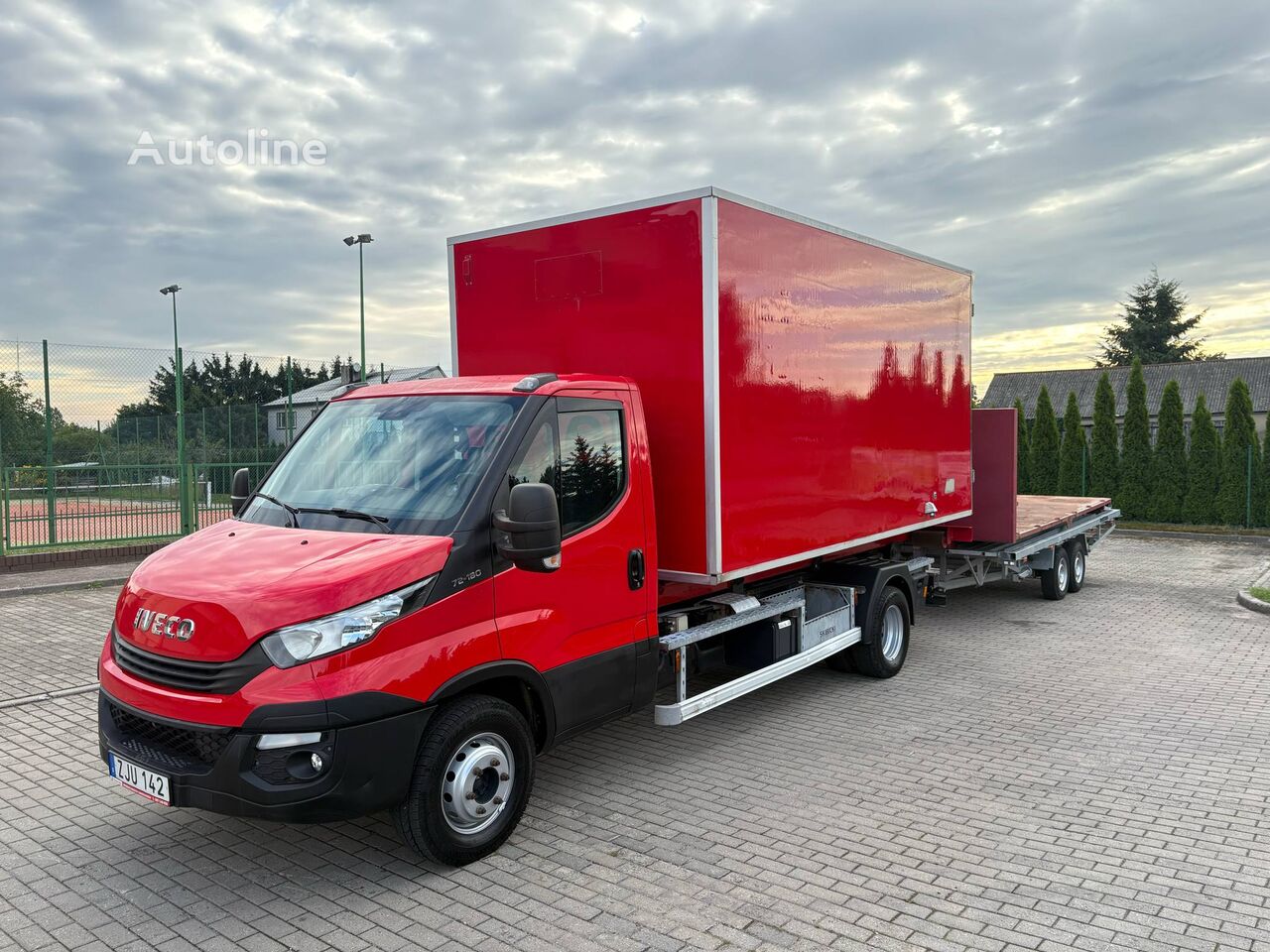 Camion fourgon IVECO DAILY 70C18 HAKOWIEC SKIBICKI 5 KONTENERÓW - Autoline