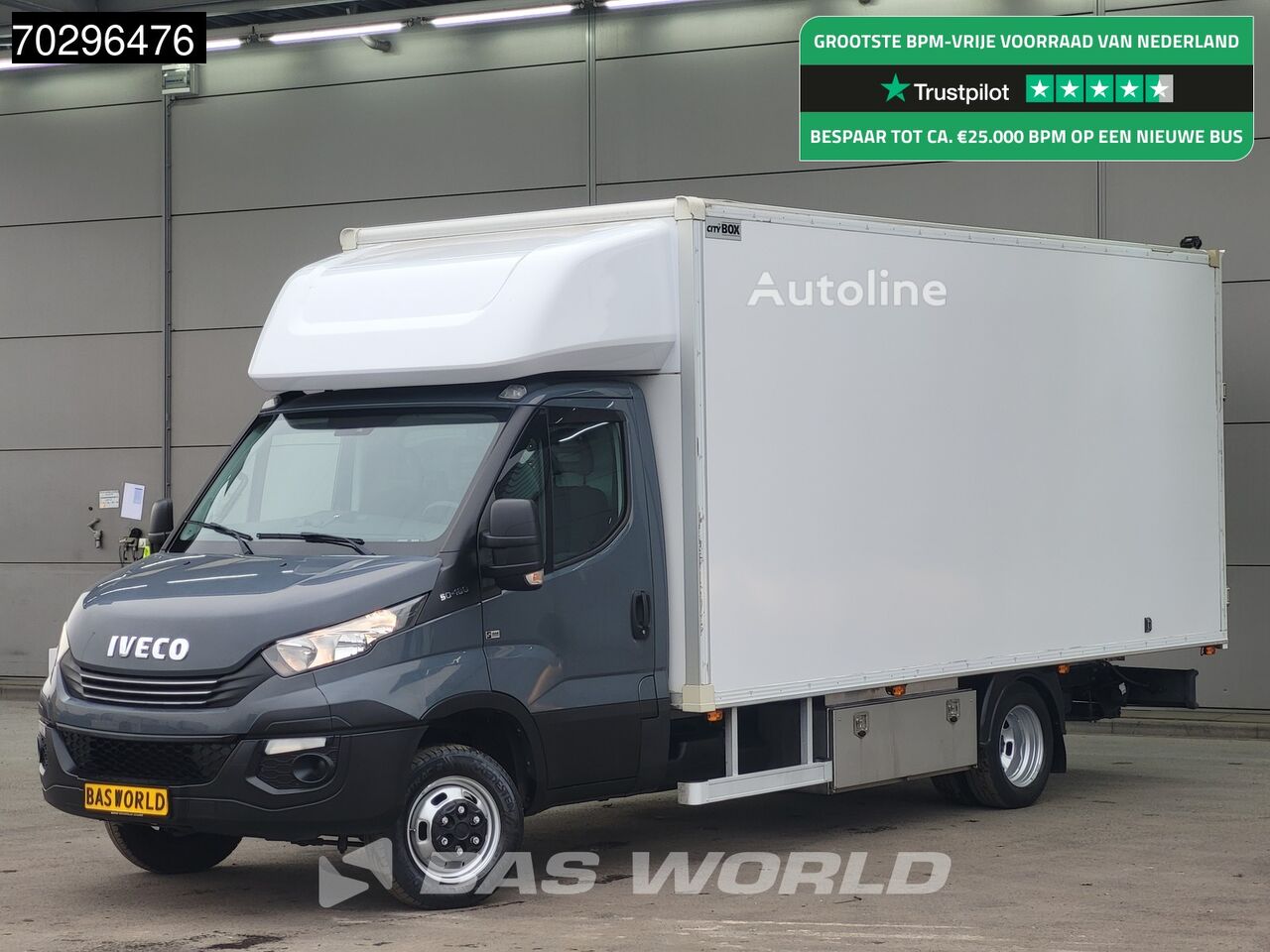 IVECO Daily 50C18 3.0L Automaat 3,5t Trekhaak Bakwagen Zijdeur Achterd Koffer-LKW kaufen | Autoline AT IVECO Daily 50C18 3.0L Automaat 3,5t Trekhaak Bakwagen Zijdeur Achterd Koffer-LKW - Autoline