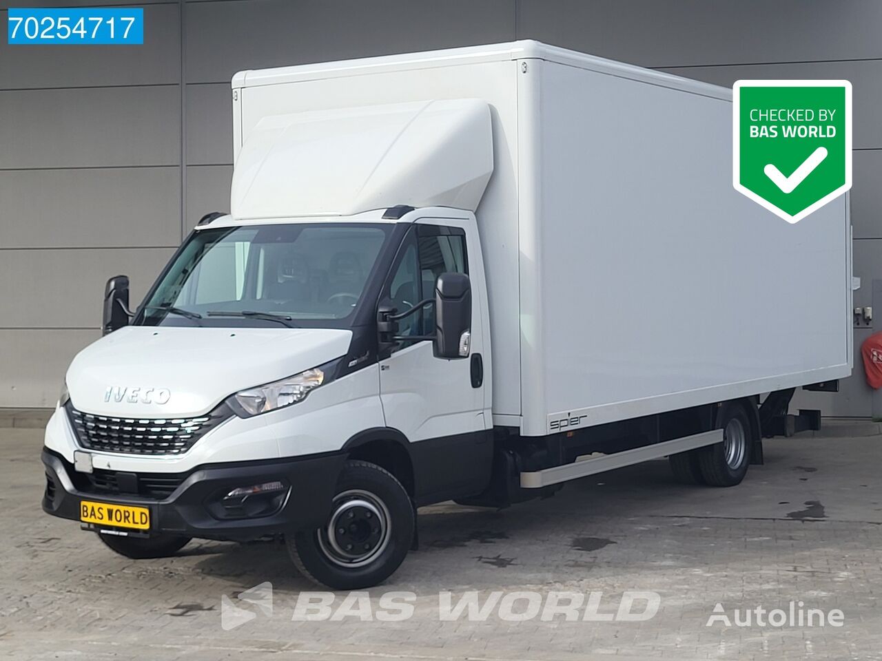 کامیون مسقف IVECO Daily 72C21 210PK Automaat Laadklep Luchtvering Camera Bakwagen