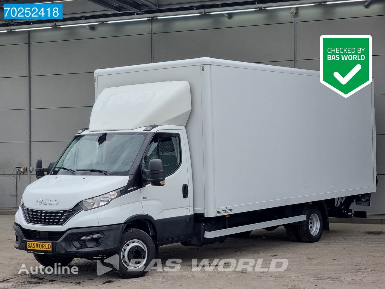 IVECO Daily 72C21 Automaat 7Tons Bakwagen Laadklep Luchtvering Camera  box truck