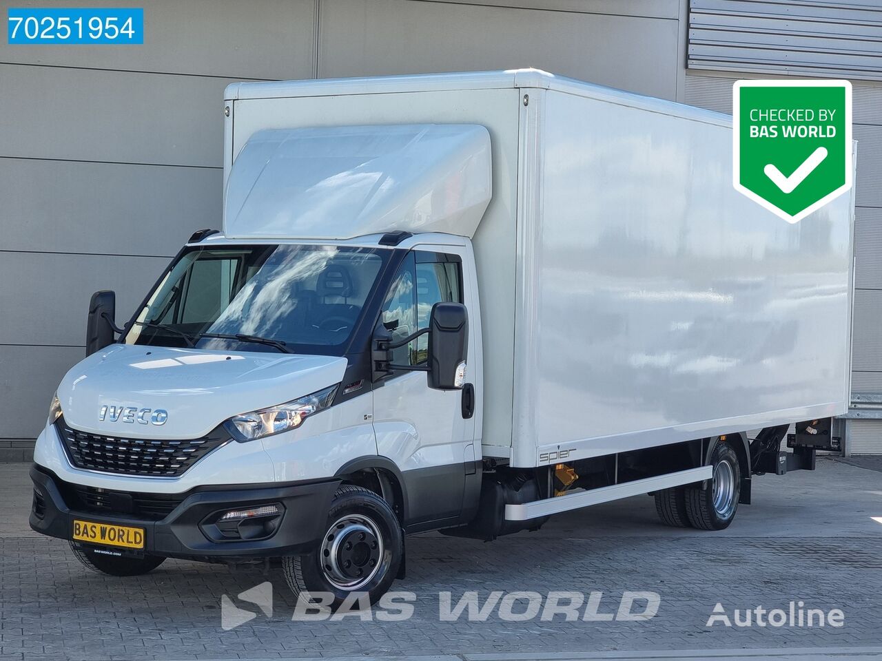 IVECO Daily 72C21 Automaat 7Tons Bakwagen met Laadklep Luchtvering Cam camión furgón