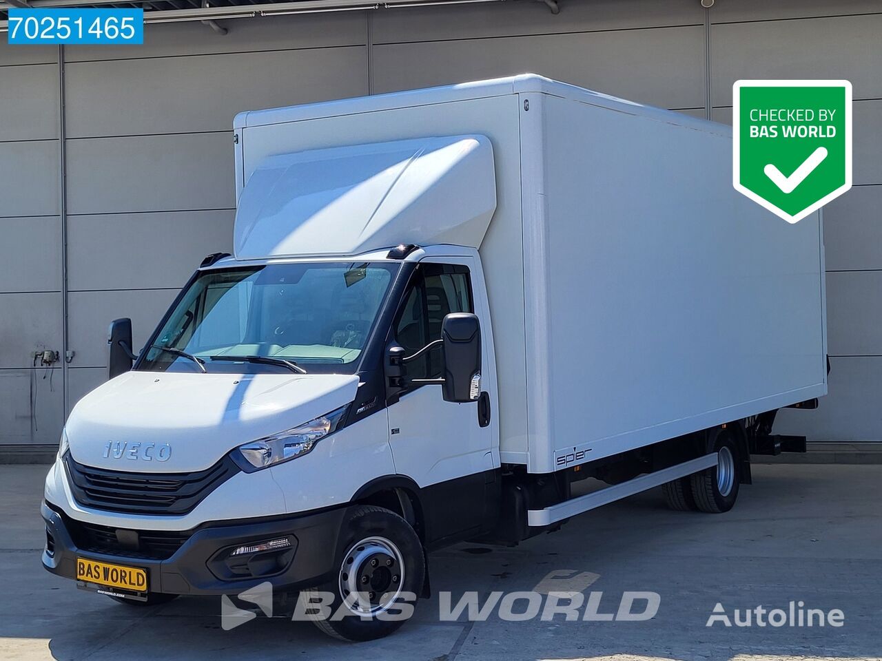 φορτηγό κόφα IVECO Daily 72C21 Automaat 7Tons Bakwagen met Laadklep Luchtvering Cam