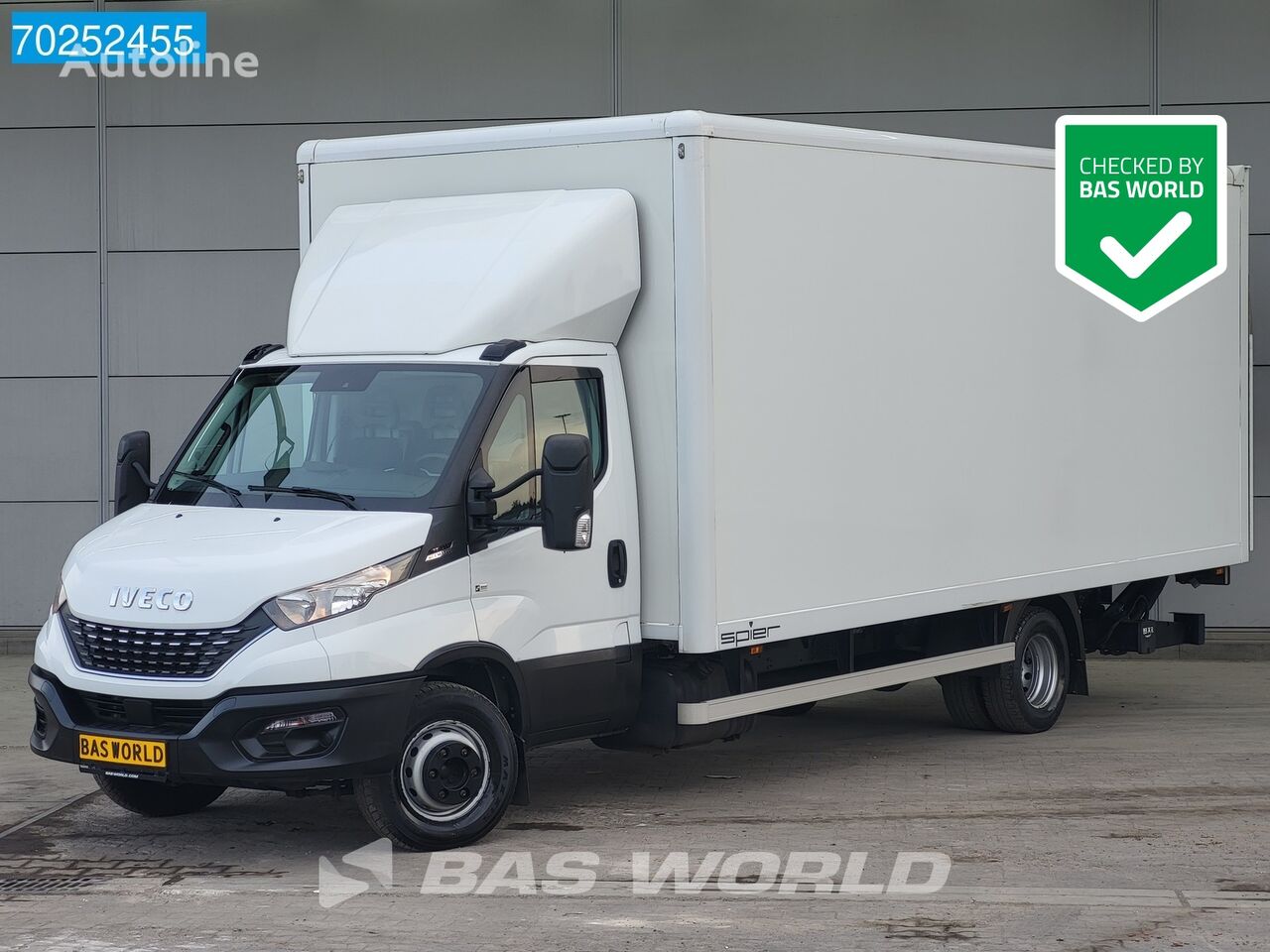 камион фургон IVECO Daily 72C21 Laadklep 7200kg Luchtvering Bakwagen Meubelbak Koffe