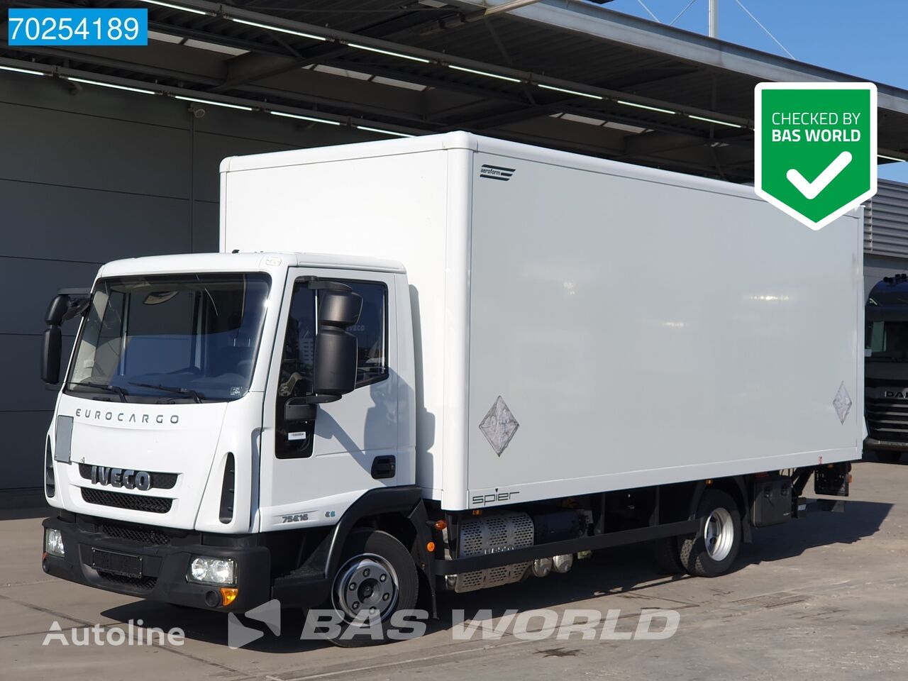 IVECO Eurocargo 75E160 4X2 Original LOW Mileage! Manual Ladebordwand E dobozos teherautó