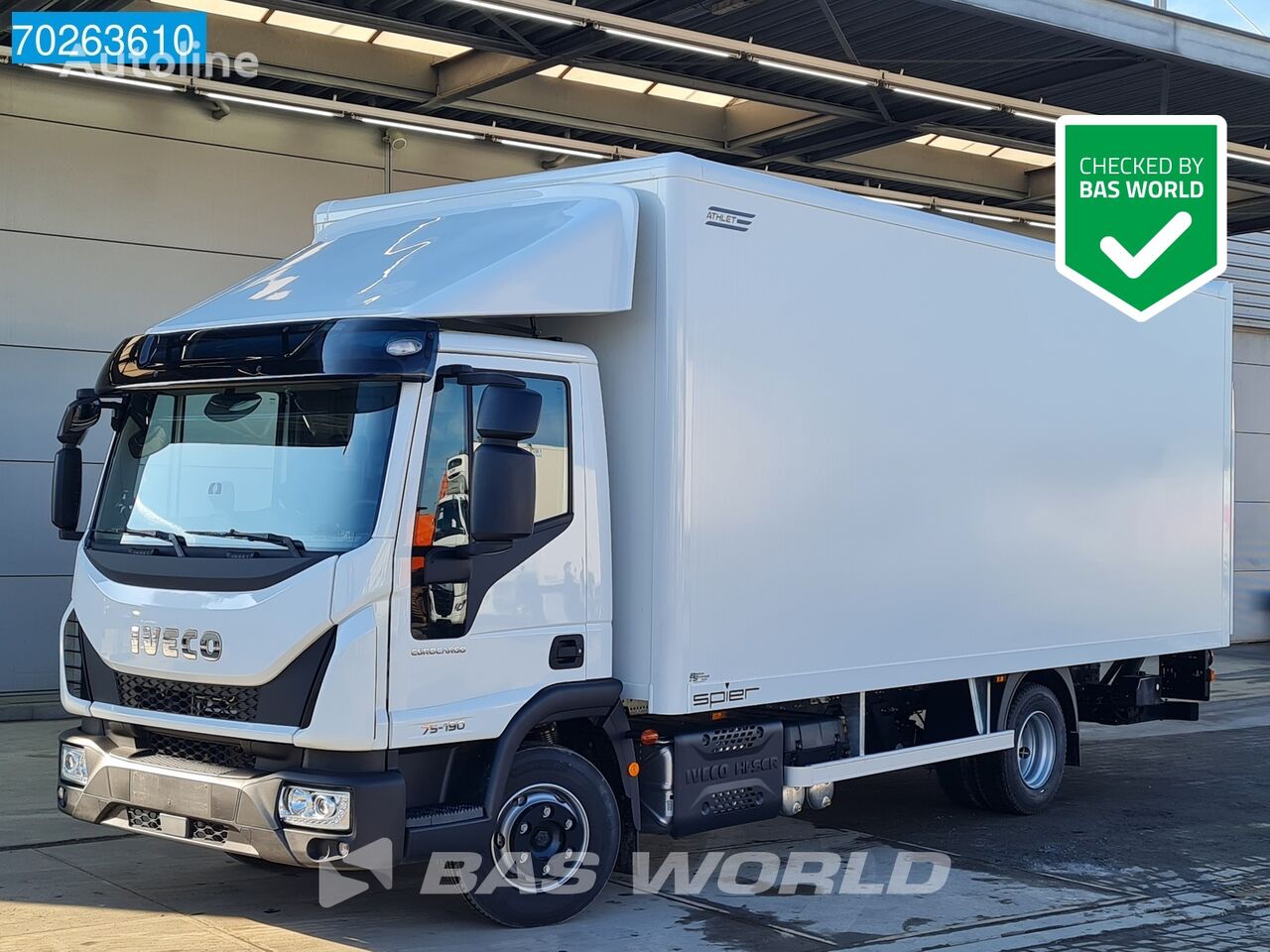 厢式货车 IVECO Eurocargo 75E190 4X2 NEW 7.5tonner Manual Ladebordwand ACC Euro