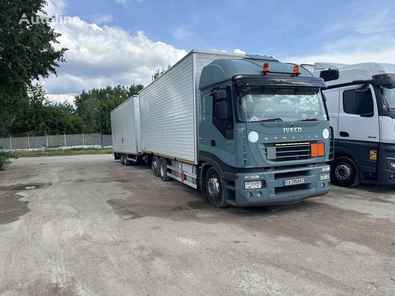 IVECO Stralis 500 ADR box truck + closed box trailer