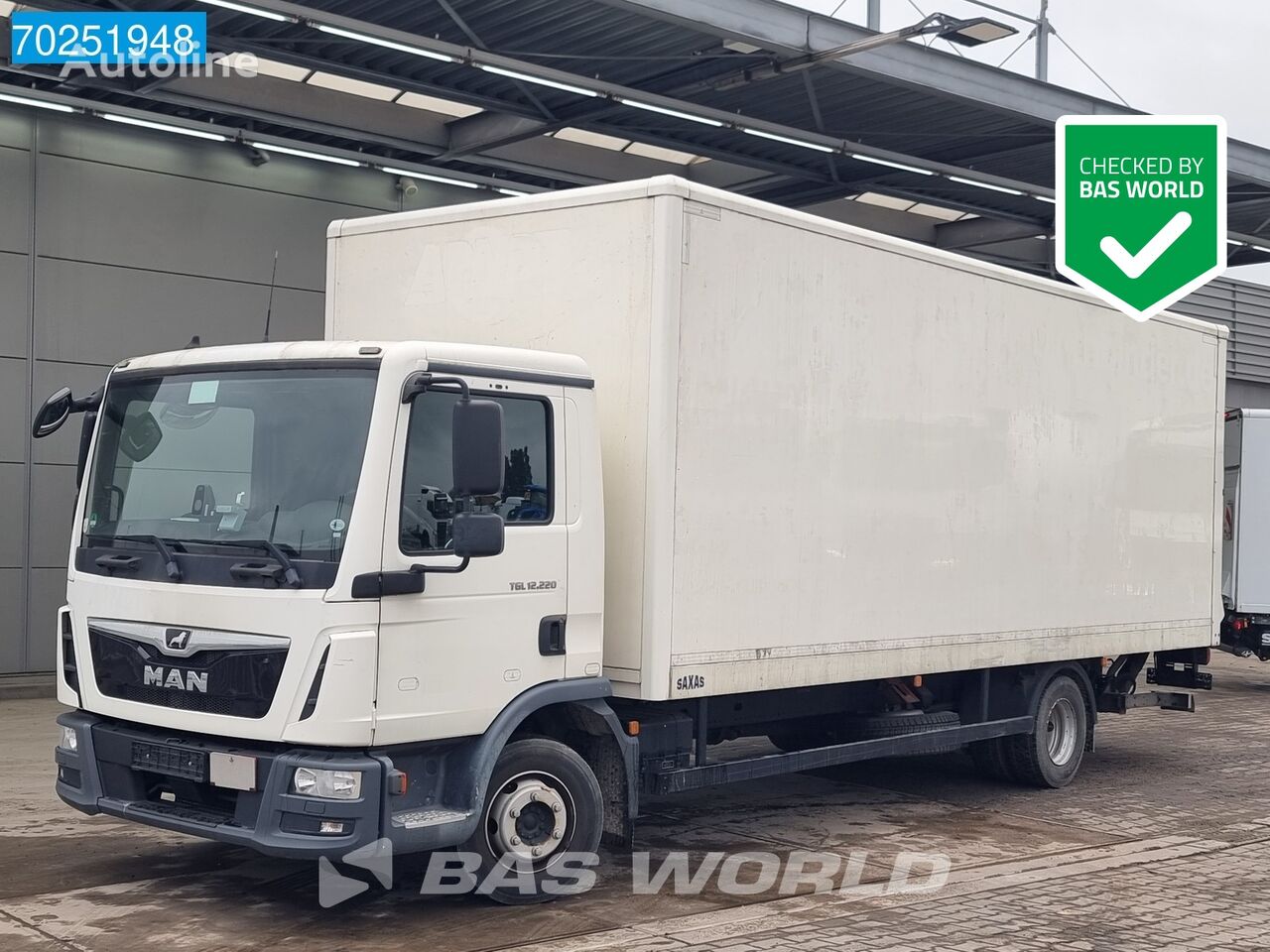 شاحنة مقفلة MAN TGL 12.220 4X2 12tonner Ladebordwand Manual Euro 6