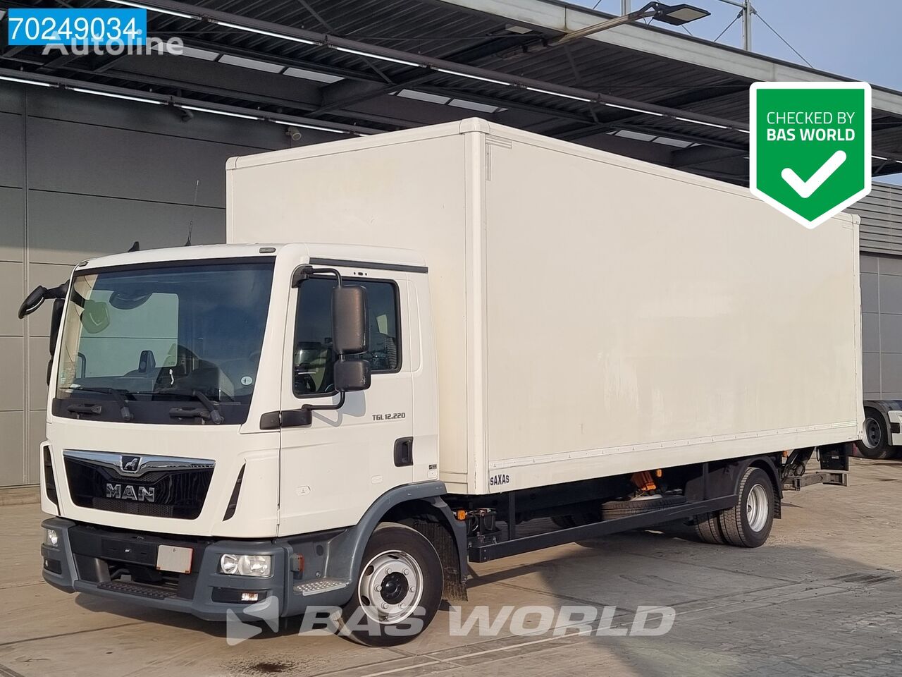 شاحنة مقفلة MAN TGL 12.220 4X2 12tonner Manual ladebordwand Euro 6