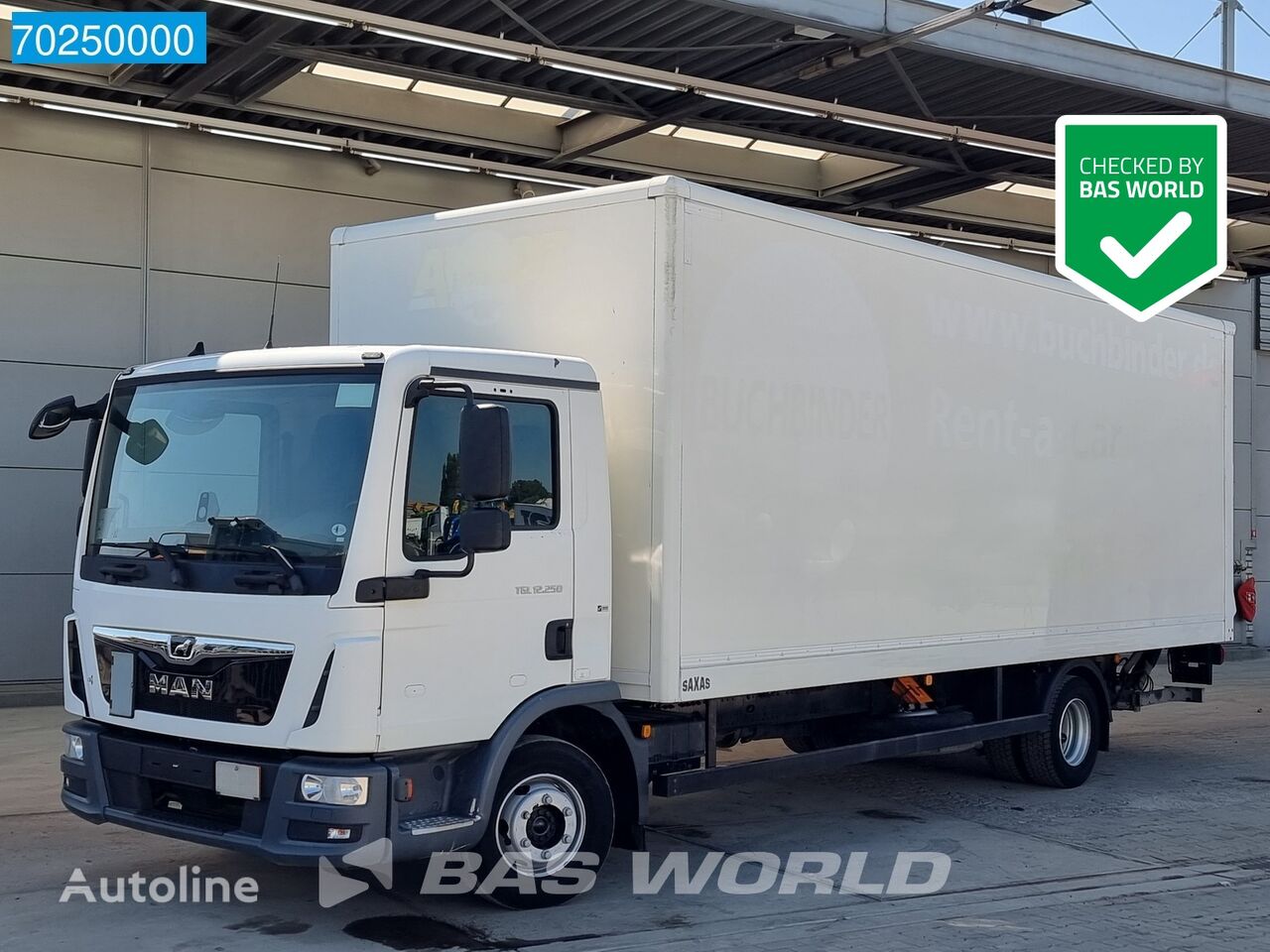 MAN TGL 12.250 4X2 12tonner Manual Ladebordwand Euro 6 kamion furgon