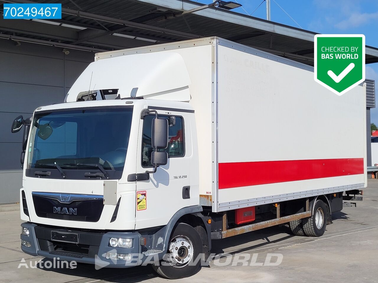 xe tải thùng kín MAN TGL 12.250 4X2 C Ladebordwand