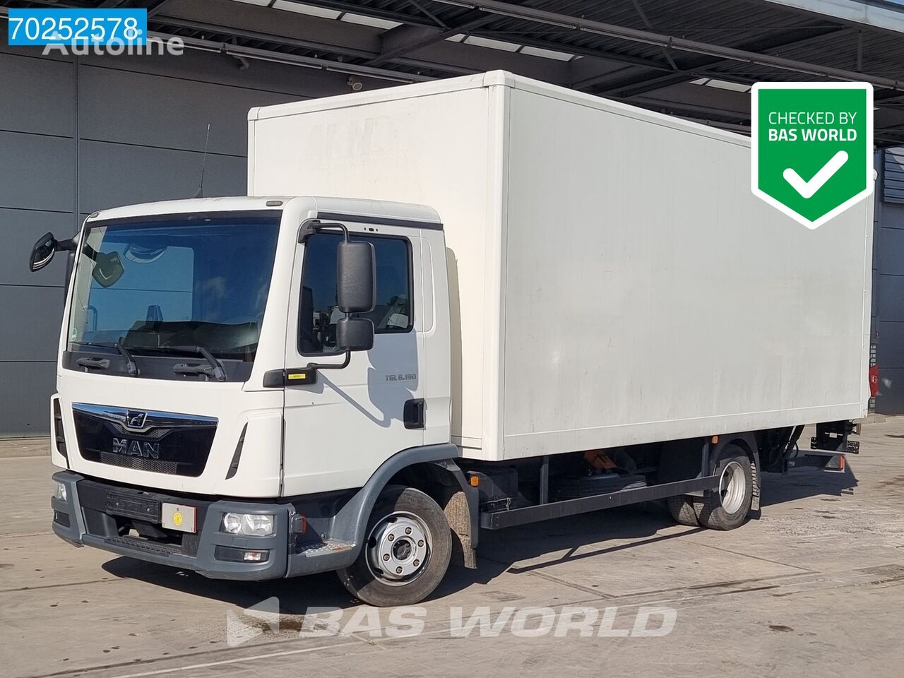 автофургон MAN TGL 8.190 4X2 8tons Manual ladebordwand Euro 6