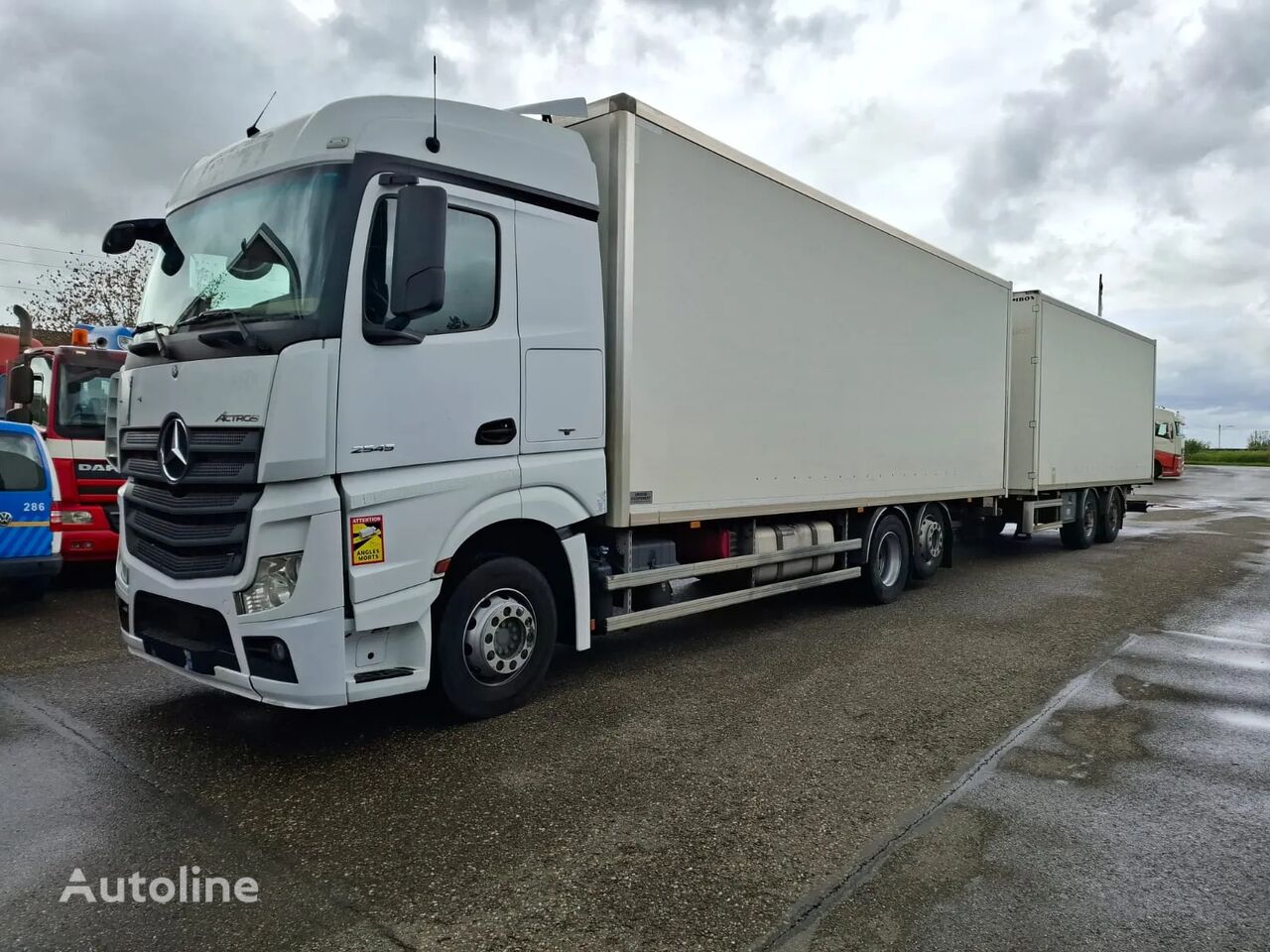 Mercedes-Benz 2545 LENA DOORLAAD COMBI MET SAMRO box truck