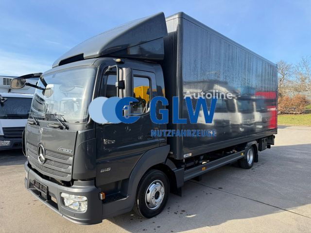 camion furgone Mercedes-Benz ATEGO 818 L Koffer 6,10 m LBW 1 T*Standheizung