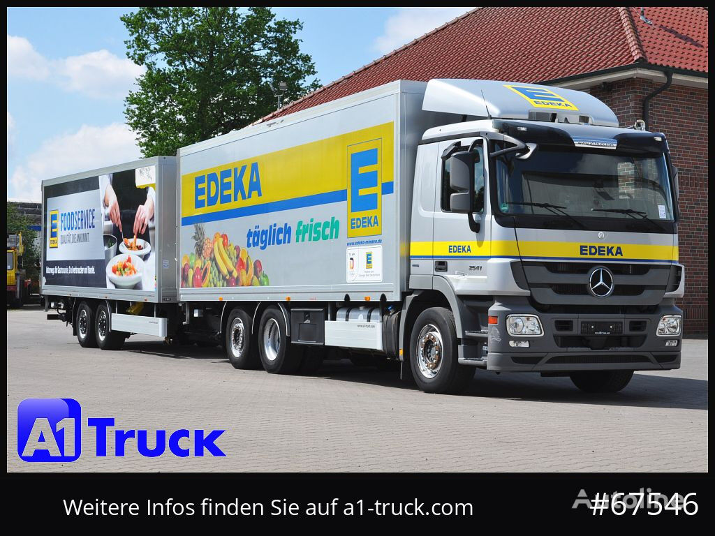 Mercedes-Benz Actros 2541 MP3  bakwagen + bakwagen aanhanger