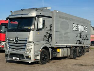 Mercedes-Benz Actros 2545 pump, crane inside kravas automašīna furgons