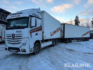 tovornjak zabojnik Mercedes-Benz Actros 963 0C + prikolica zabojnik