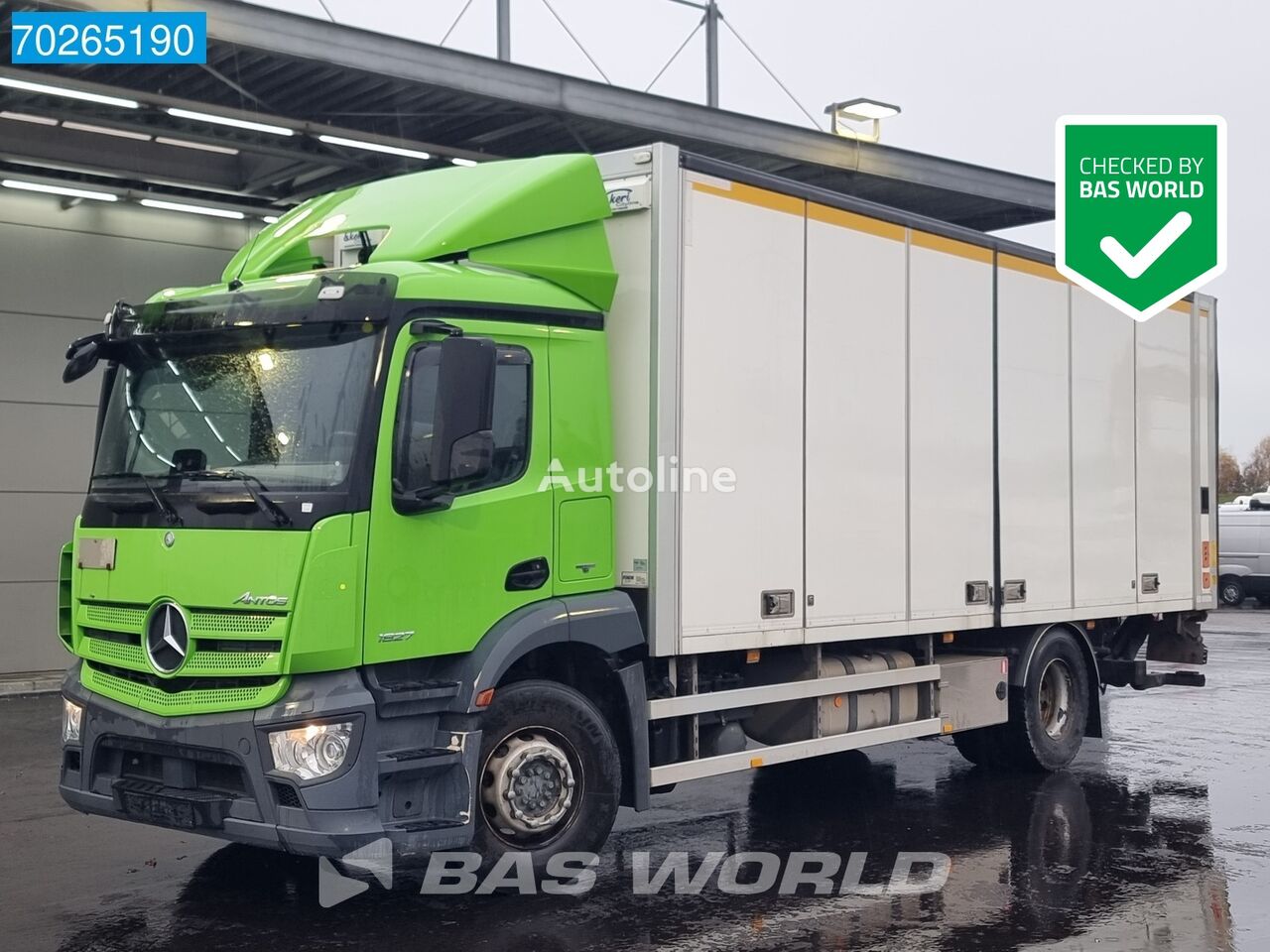 Mercedes-Benz Antos 1827 4X2 19tonner Ladebordwand Automatic Euro 6 camión furgón